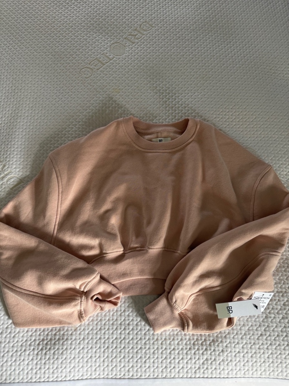 bp Cropped Crewneck Sweatshirt in pink Sepia